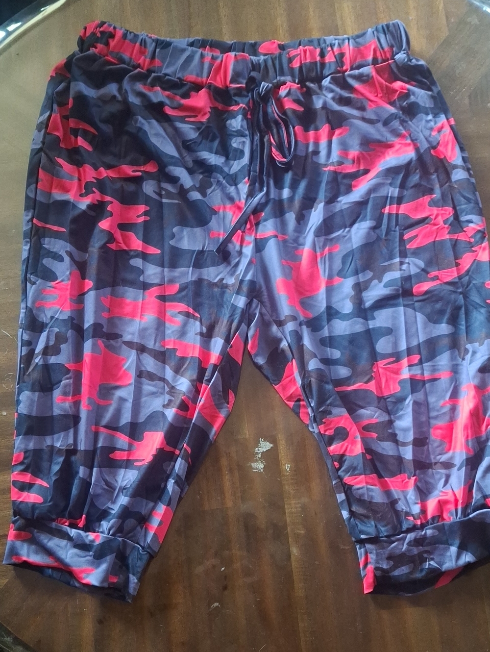 SHEIN Red & Black Camo Jogger Sweatpants